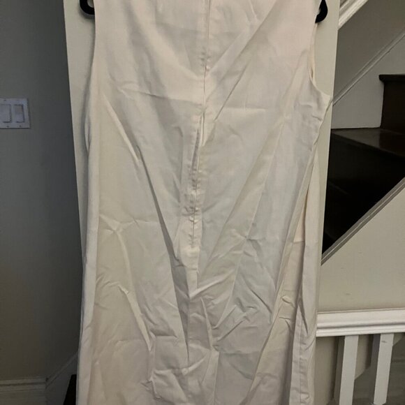 Vintage Ecru Embroidered Sheath Dress - Picture 5 of 6